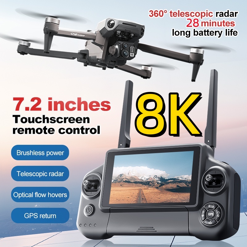 8K 3 Axis Gimbal Brushless 7.2 - Drone Mapping recension och pris
