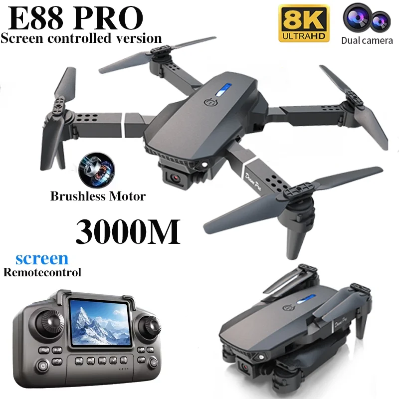 Professional E88 PRO Drone wit - Drone Photogrammetry recension och pris