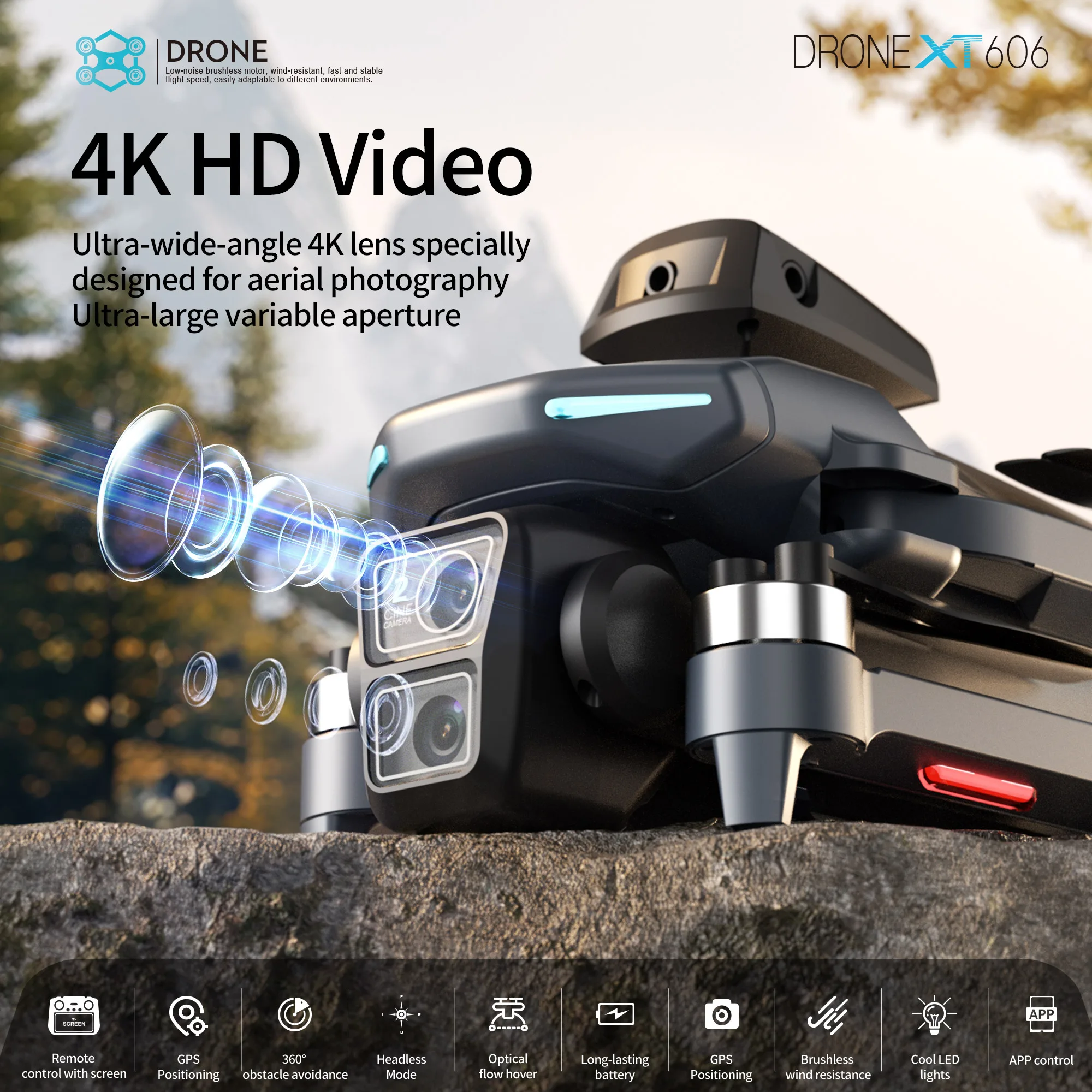 Lenovo XT606 MAX GPS Drone 4k  - Drone Surveying recension och pris